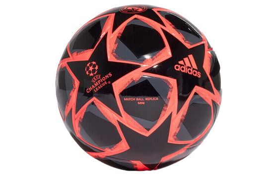 Футбольный мяч Adidas Size 1 Soccer PU Machine Stitched Unisex Black/Pink/Temno Gray