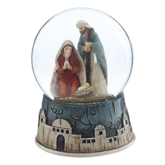 Фигурка декоративная &quot;Рождество&quot; в стекл шаре, D 6.5 см, L6,5 W6,5 H8,5 см, 2в.
