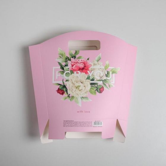 !09 Пакет подарочный (набор 2 штуки) With love, 23 × 22 × 6 см.