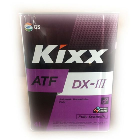 Трансмиссионная жидкость Kixx ATF DX-III, 4 л