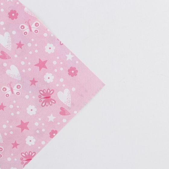 !09 Бумага упаковочная 2 листа глянцевая двухсторонняя «Принцессе» 70 × 100 см