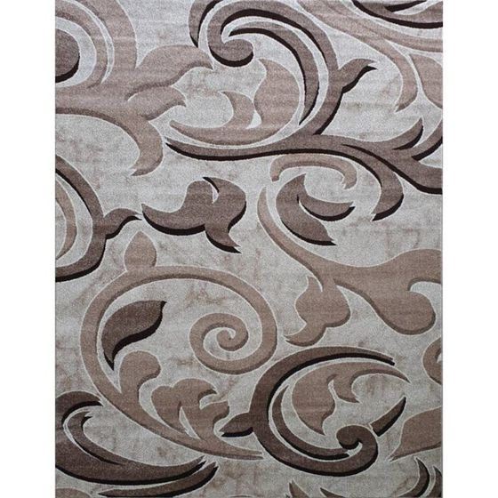 Ковёр прямоугольный AVRORA, размер 100x200 см, дизайн beige/cream