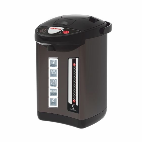 Термопот Sakura SA-1353BR 5л 900Вт коричневый/черный