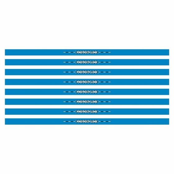 Наклейка-молдинг широкий &quot;PROTECT LINE&quot;, синий, 100 х 4 х 0,1 см, комплект 8 шт