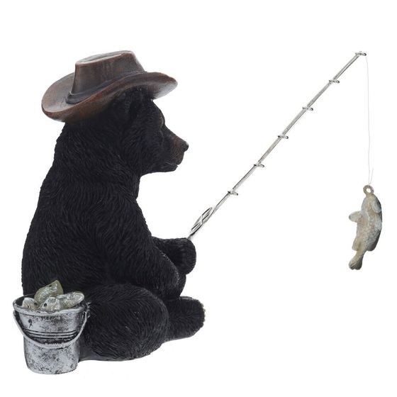 Фигурка декоративная "Медведь-рыбак", L11,5 W17 H13 см
