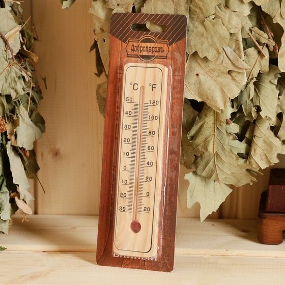 Термометр  деревянный, 50 С