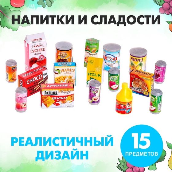 Игровой набор продуктов «Напитки и сладости»