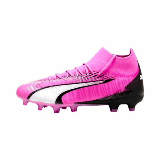 Футбольные бутсы Puma Ultra Pro FG/AG для взрослых, белые, розовые