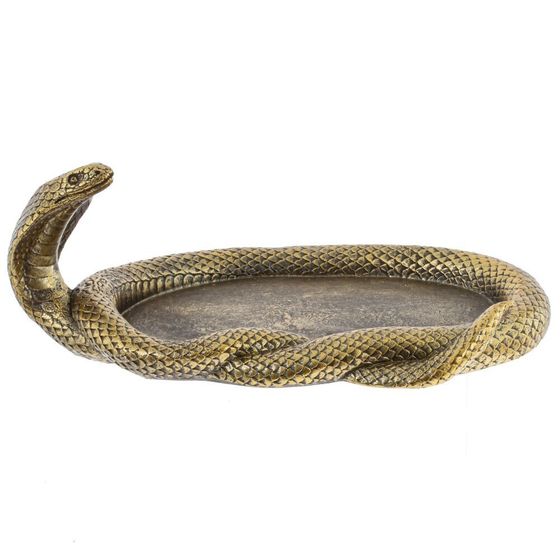 Декоративное блюдо "Змея", L25 W15,5 H9 см, 1 штука, дизайн микс