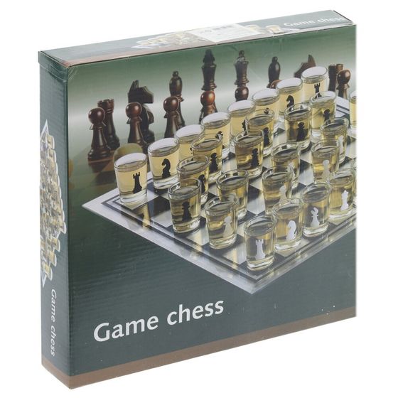 Игра настольная (питейная) "Шахматы", L22,5 W22,5 H3,5 см