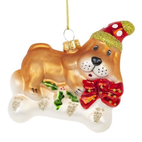 Украшение новогоднее "Собачка", L10 W4 H9,5 см