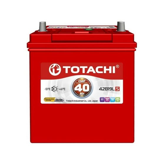 Аккумуляторная батарея Totachi CMF 42B19L, 40 Ач, обратная полярность