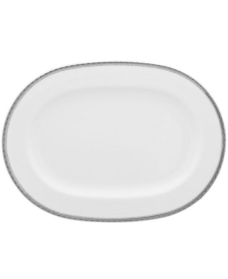 Whiteridge Platinum Oval Platter, 14&quot;