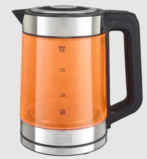 Чайник электрический Goodhelper KPG-2201 orange 2,2л 2200Вт оранжевый