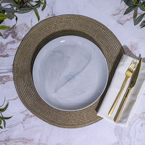 Тарелка обеденная 25см ДИВАЛИ МАРБЛ ГРАНИТ