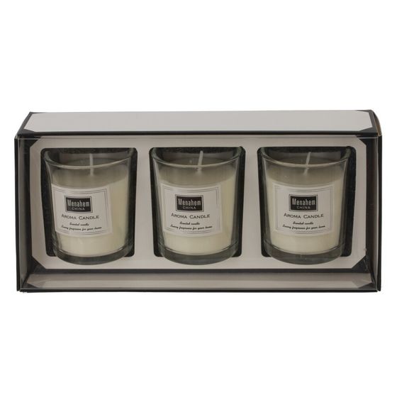Набор из 3-х свечей ароматических, D 4.5 см, L20 W9,5 H5,5 см