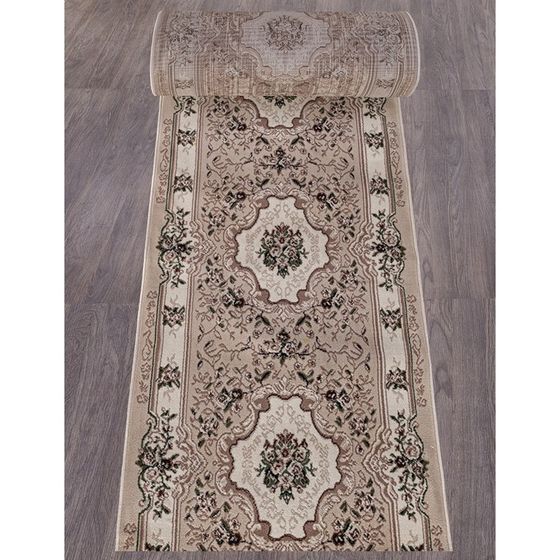 Ковровая дорожка Merinos Gavana, размер 100x3000 см, цвет beige