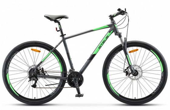 Велосипед Stels Navigator 920 MD 29&quot; V010 рама 16.5&quot; антрацитовый/зеленый (LU094357/LU085108)