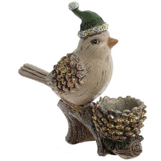 Фигурка декоративная &quot;Птичка&quot;, L16 W6,5 H15 см, 2в.