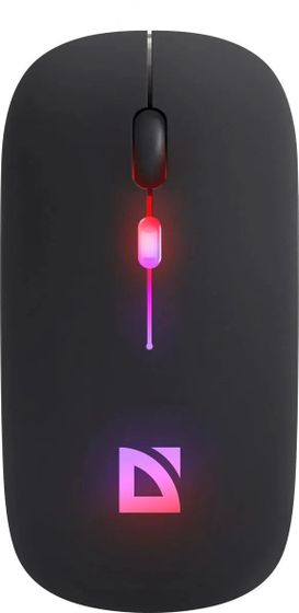 Мышь Defender Touch MM-997 черный оптическая беспров. (1600dpi) BT (52997)