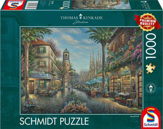 Schmidt Spiele Puzzle PQ 1000 THOMAS KINKADE Hiszpańska uliczka