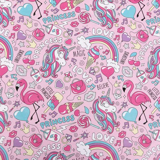 !Набор упаковочной бумаги (2 листа) глянцевая "Нежность" 50 × 70 см.