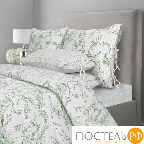 5044/106 КПБ 2сп.ML Premium Chalet 2023 н(2)70*70 н(2)50х70 сатин зеленая олива