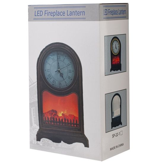 Часы настольные декоративные, Д24,5 Ш13,5 В40 см, (подсветка, USB, 3xДR14 не прилаг.)