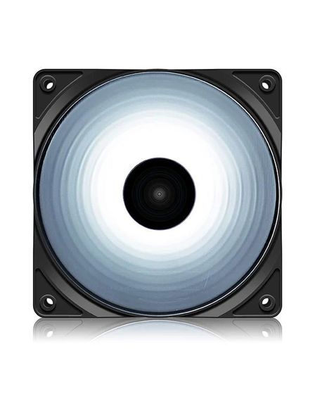 Вентилятор Deepcool RF120W черный/белый 120x25мм 1300rpm LED 3pin+4pin (DP-FLED-RF120-WH)
