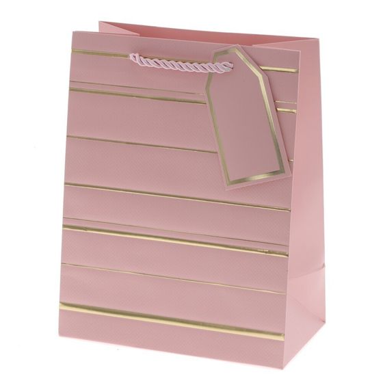 Пакет подарочный (бумага 210г/м2, блок 12шт), L18 W10 H23 см, 10в.