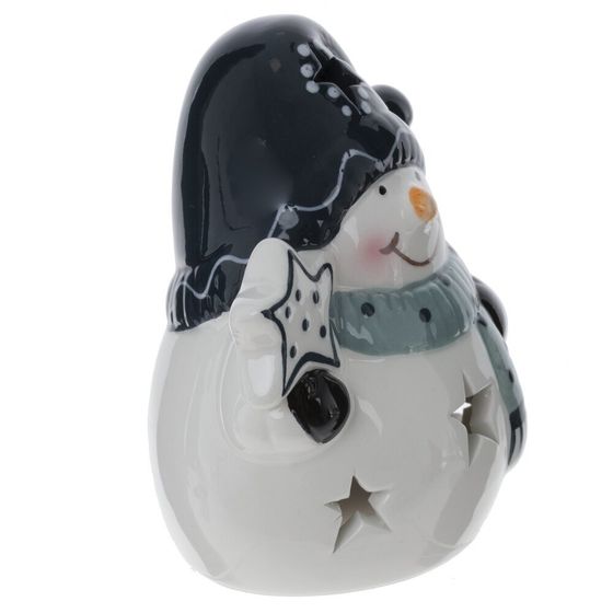 Фигурка декоративная &quot;Снеговик&quot; с подсветкой (LR44x2), L, L7,5 W6,5 H9 см
