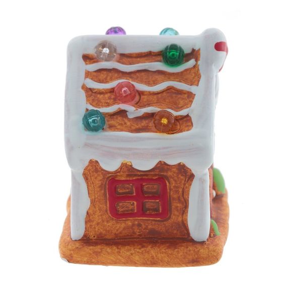 Фигурка декоративная с подсветкой &quot;Домик пряничный&quot;, L6 W5,5 H7,5 см,  LR44 2 шт.