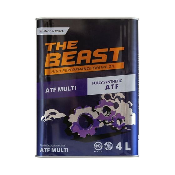 Масло трансмиссионное THE BEAST ATF MULTI, синтетическое, 4 л