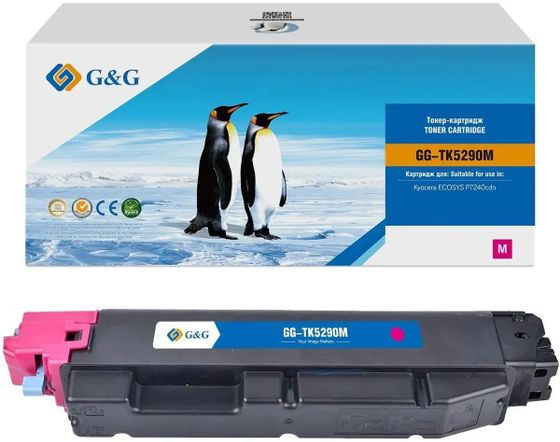Картридж лазерный G&amp;G GG-TK5290M TK5290M пурпурный (13000стр.) для Kyocera ECOSYS P7240cdn