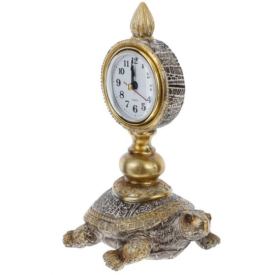 Часы настольные декоративные &quot;Черепаха&quot;, Д15 Ш10 В20,5 см