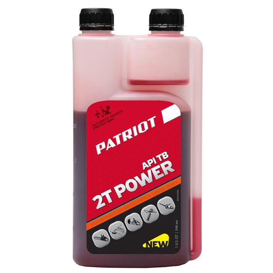 Масло 2-х тактное минеральное Patriot Power Active TB дозатор 0.95л (850030568)