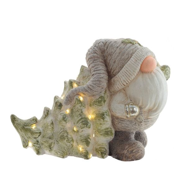 Фигурка декоративная &quot;Гном&quot; (подсветка, 3хААА, н/п), L40 W19 H30 см, 2в.