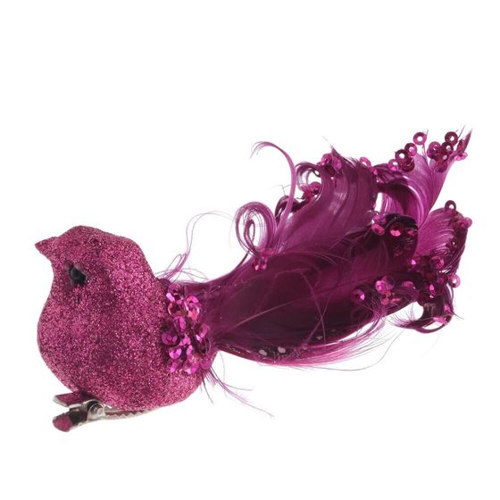 Изделие декоративное &quot;Птичка&quot;, L11 W4 H4 см, 6в.