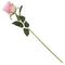 Цветок искусственный с каплями росы "Роза", L9 W8 H51 см