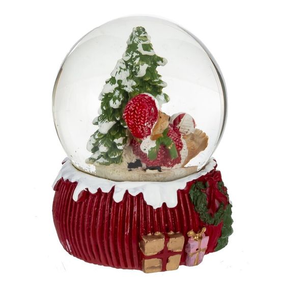 Фигурка декор в стекл шаре &quot;Мишка/Снеговик/Дед Мороз/Олень&quot;, D 6.5 см, L6,5 W6,5 H9 см, 4в.