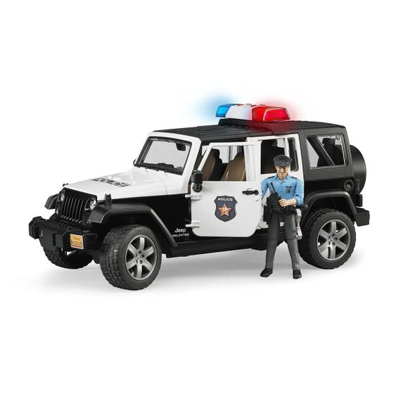 Внедорожник Bruder 02-526 Jeep Wrangler Unlimited Rubicon Полиция, с фигуркой 1:16 31 см