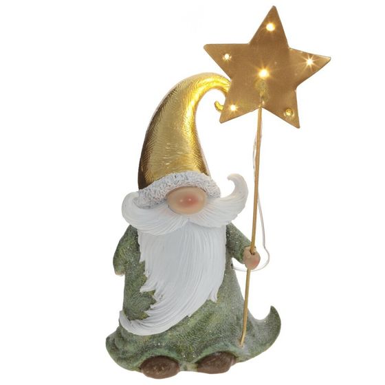 Фигурка декоративная &quot;Дед Мороз&quot; (2xLR44), L11 W7 H21 см, 2в.