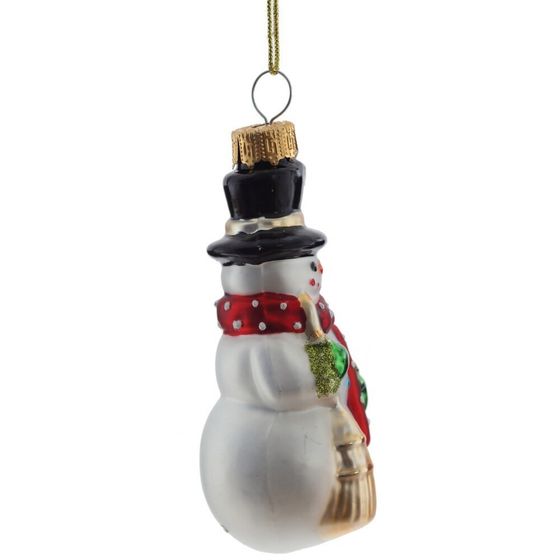 Украшение новогоднее "Снеговик, L4 W4 H10,5 см