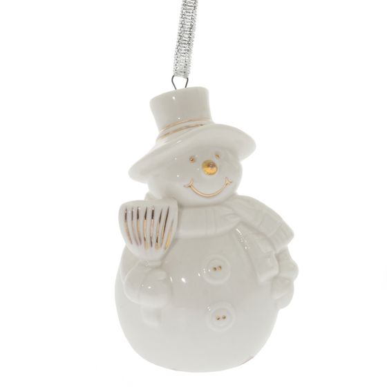 Украшение новогоднее &quot;Снеговик&quot;, L6 W5 H8,5 см, 3в.