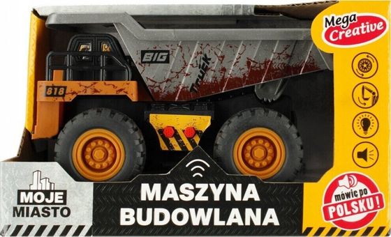 Mega Creative АВТОМОБИЛЬ ГРУЗОВИК САМОСВАЛ B/O 19X11X10 MY M PLPL48/96