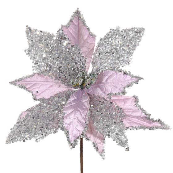 Цветок искусственный &quot;Пуансеттия&quot;, L33 W33 H47 см, 3в.