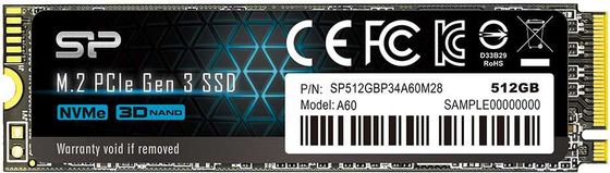 Накопитель SSD 512Gb Silicon Power PCI-E 3.0 x4 M.2 2280 SP512GBP34A60M28 M-Series
