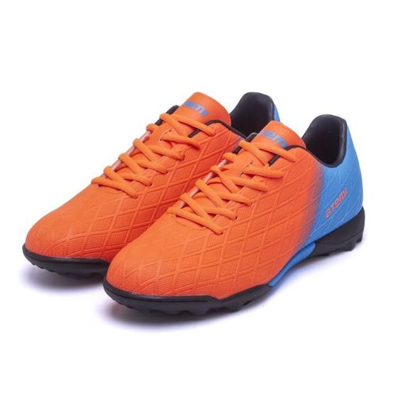 Бутсы футбольные Atemi SBA-005 TURF JUNIOR, оранжевый/голубой, размер 38