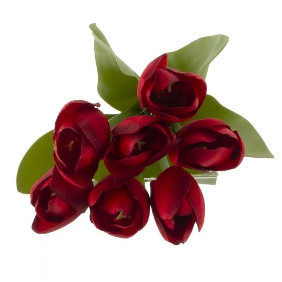 Набор из 7 шт: Цветок искусственный "Тюльпан", L12 W12 H40 см