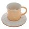 Кружка с блюдцем, 250 мл, L14 W14 H9 см, дизайн микс
